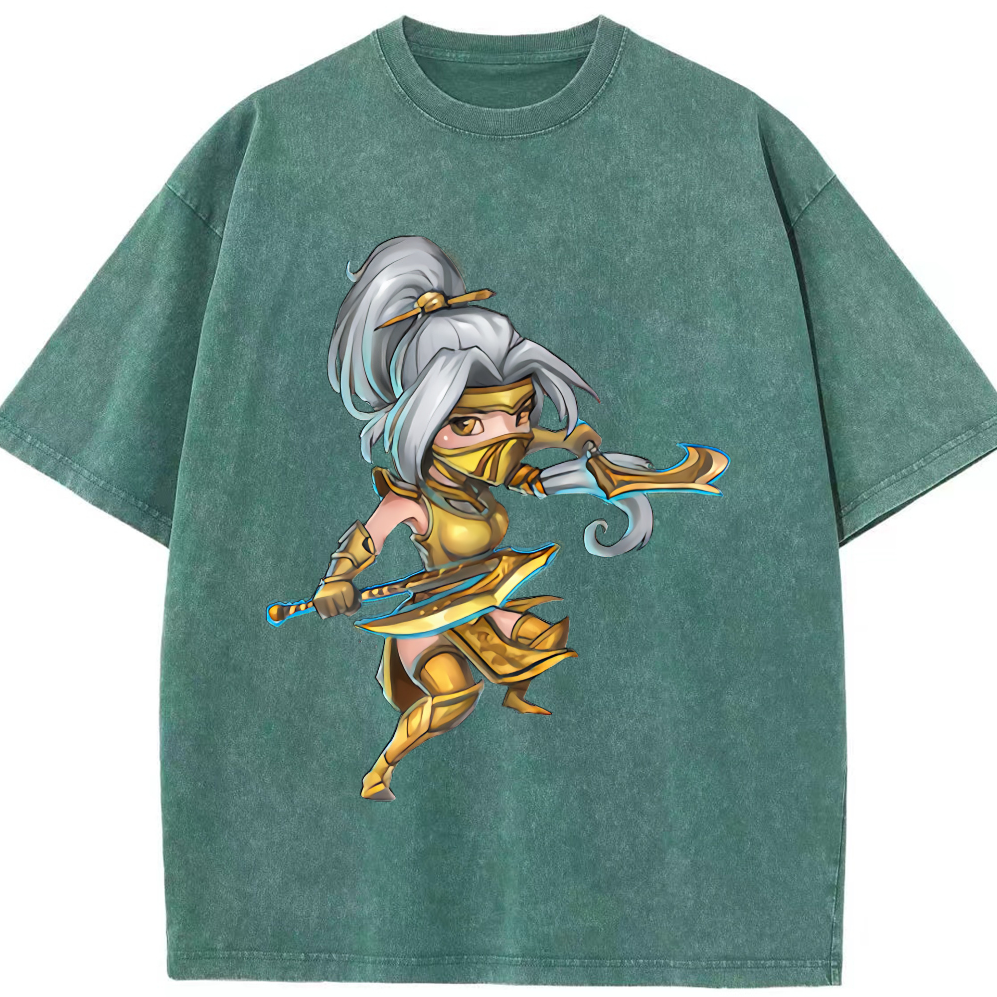リーグ・オブ・レジェンド League of Legends LOL 綿100% ヴィンテージ風 半袖Tシャツ（フロントプリント）